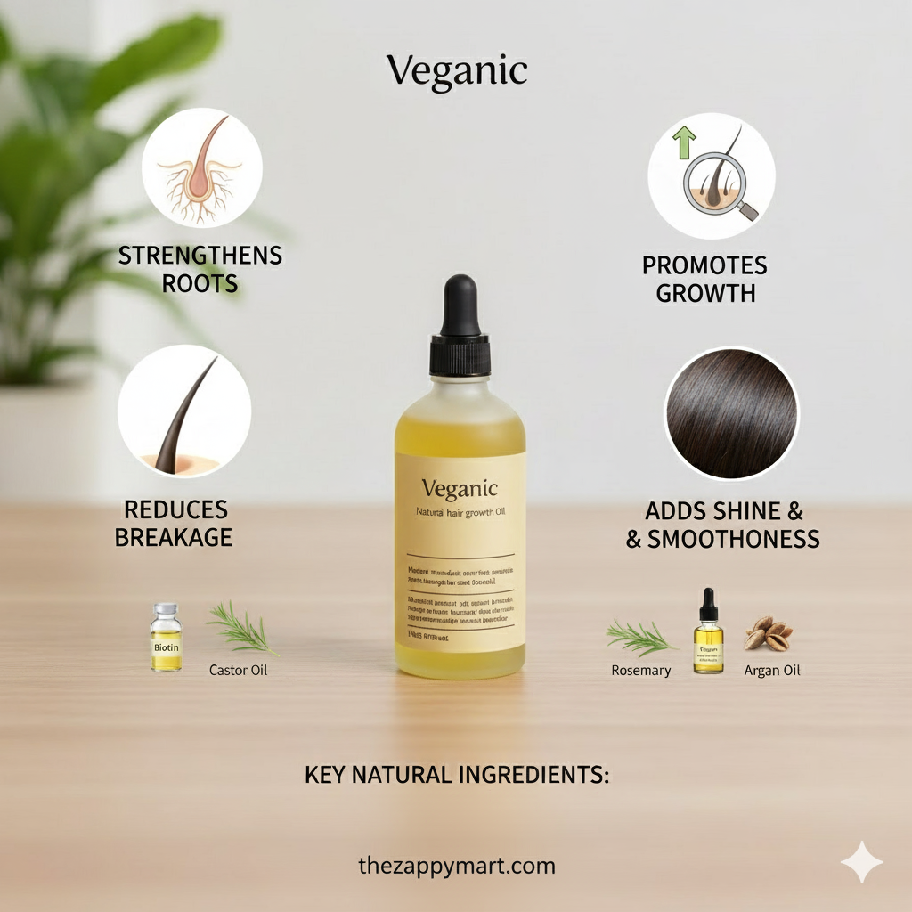 Veganic Pure Growth Essence - Organic Rosemary Hair Oil