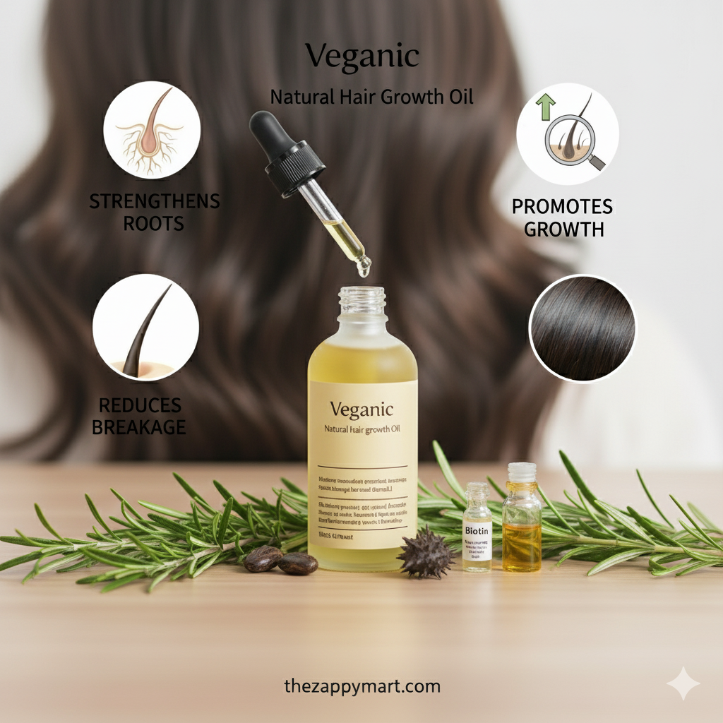 Veganic Pure Growth Essence - Organic Rosemary Hair Oil