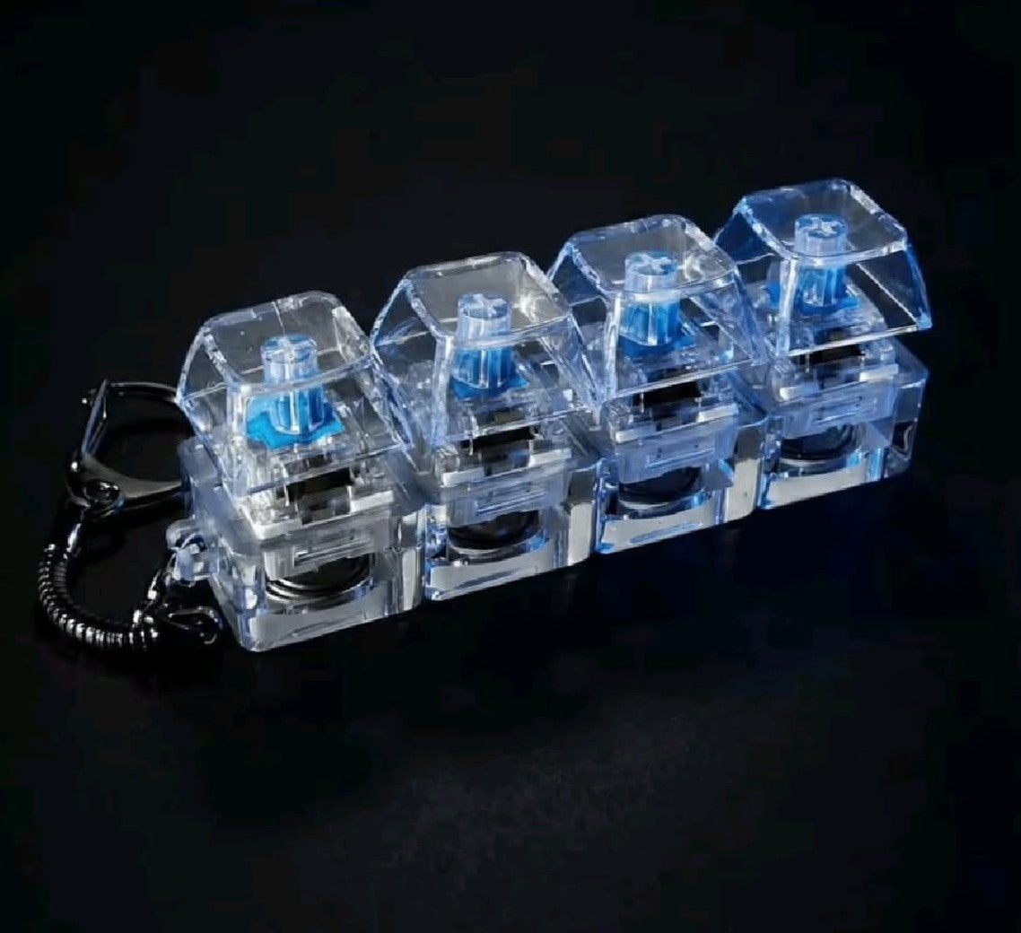 MINIBLUE キーリング ClickZen™ | Mini Fidget Keyboard Keychain – The Zappymart