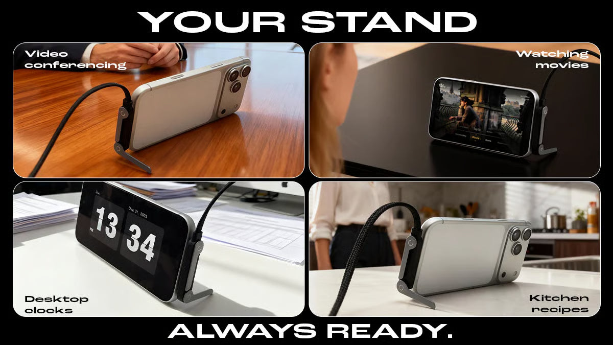 FlexCharge™ | 2-in-1 Cable Stand