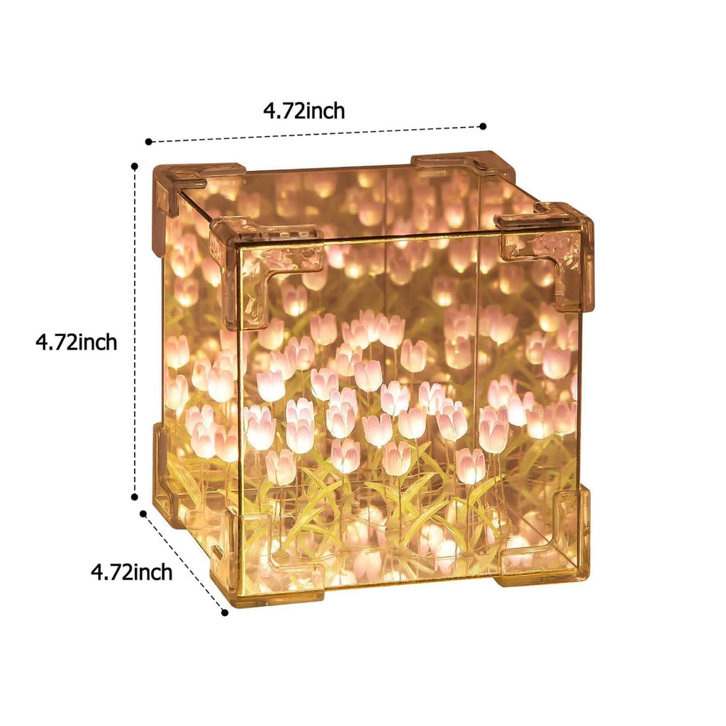 Infinite Tulip Lamp Cube – Bring Magic to Your Space