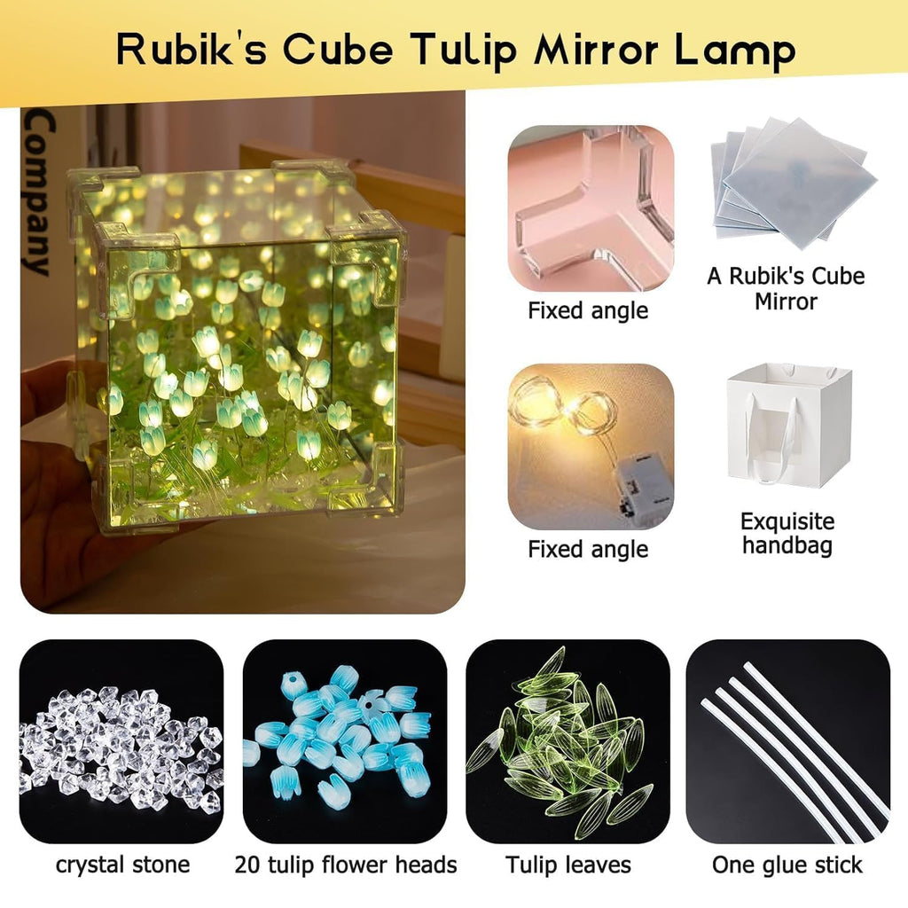 Infinite Tulip Lamp Cube – Bring Magic to Your Space